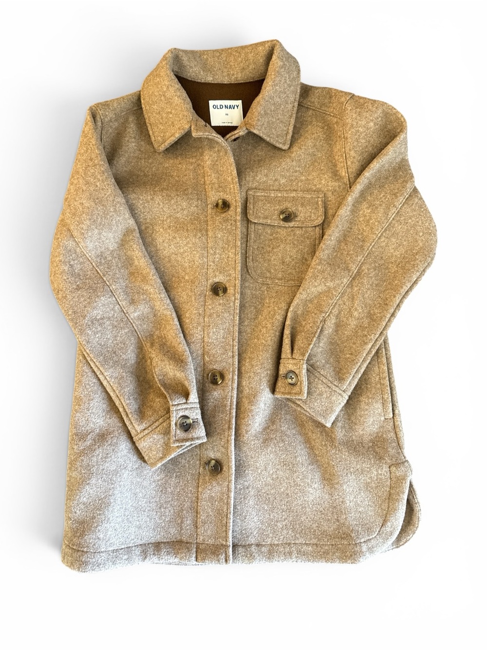 Old Navy Women’s Brown Polyester Pea Coat XS - Picture 7 of 11
